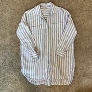 Everlane long linen shirt